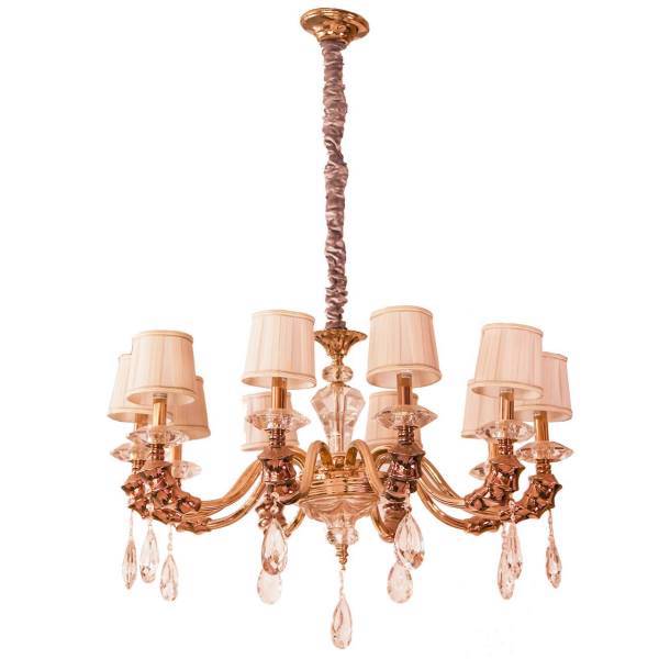 لوستر مجلل 10 شعله کد10/ 66007، Mojalal 66007/10 ten Flames Chandelier