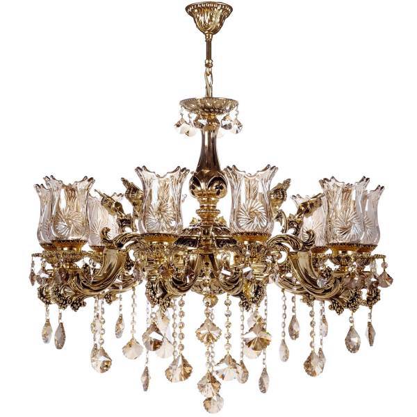 لوستر چشمه نور 10 شعله کد S3523، Cheshmeh Noor Ten Branches S3523 Chandelier