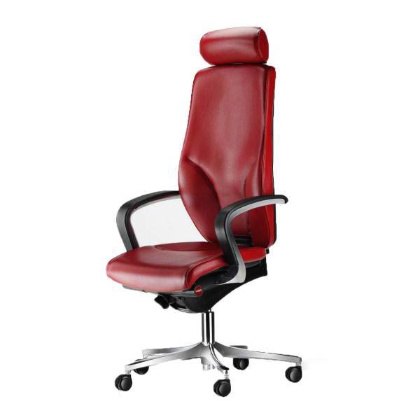 صندلی اداری رایانه صنعت مدل Kasra M911 چرمی، Rayaneh Sanat Kasra M911 Leather Chair