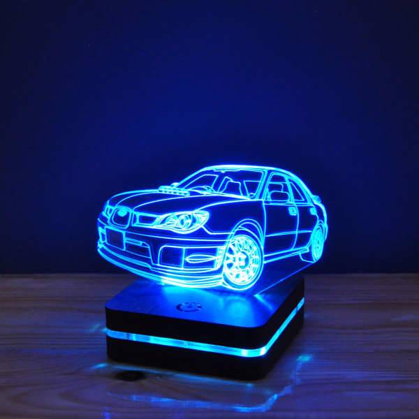 چراغ خواب موهومی طرح ماشین سوبارو هفت رنگ، Mohomi Wirelight 7 Color Lamp Subaru