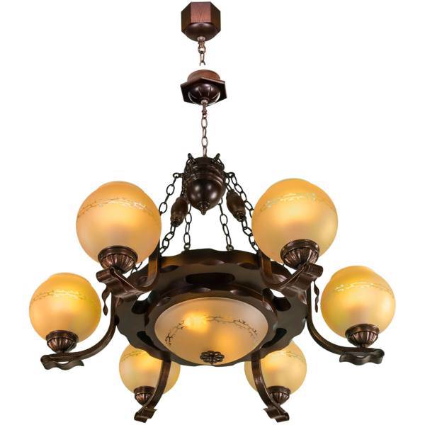 لوستر دارکار مدل رومی شش شعله کد 226، Darkar 226 Roomi Six Branches Chandelier