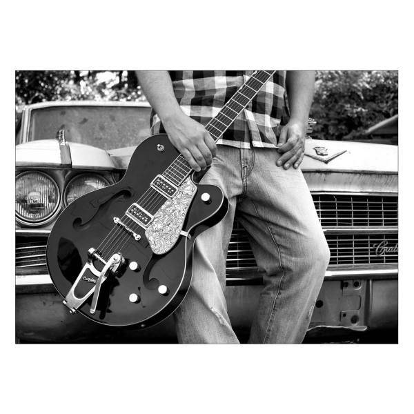 تابلو شاسی ونسونی طرح Rock N Roll Car سایز 50 × 70، Wensoni Rock N Roll Car Chassis Size 70 x 50
