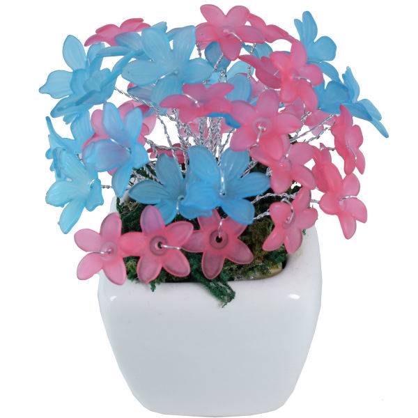 گلدان به همراه گل مصنوعی الماس مدل Flower9، Diamond Flower9 Flower and pot
