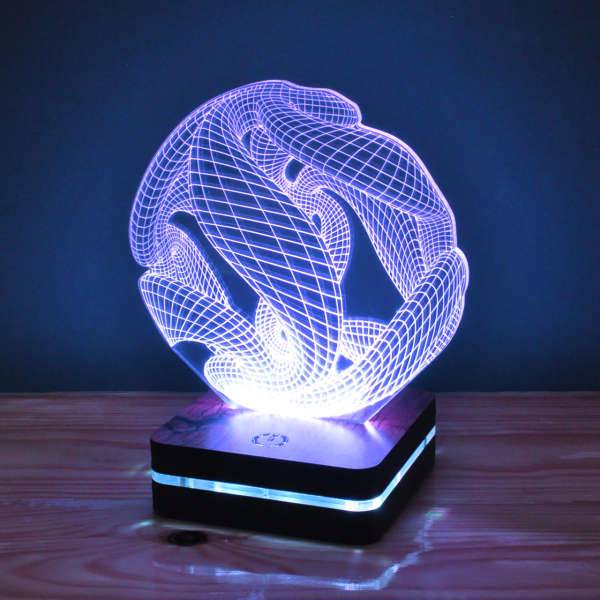 چراغ خواب موهومی طرح توپ مارپیچ هفت رنگ، Mohomi Wirelight 7 Color Lamp Twist Ball