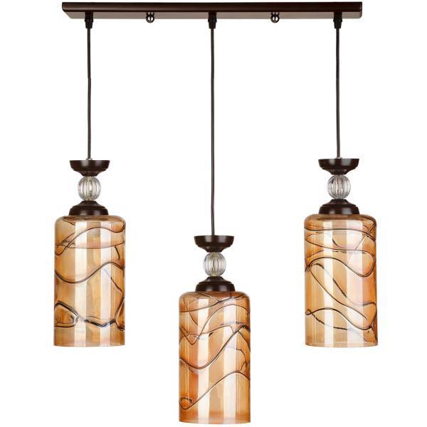 چراغ آویز چشمه نور 3 شعله کد G549/3H-BR، Cheshmeh Noor G549/3H-BR Three Flames Hanging Lamp