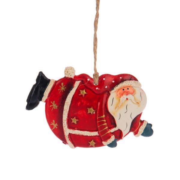 آویز عروسکی مدل بابانوئل در حال پرواز، Santa Claus Doll Pendant