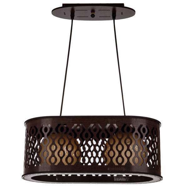 چراغ آویز چشمه نور 2 شعله کد D3407/2H-BR، Cheshmeh Noor D3407/2H-BR Two Flames Hanging Lamp