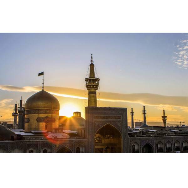 تابلو شاسی آکو طرح حرم امام رضا 4 سایز 20x28 سانتی متر