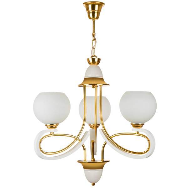 لوستر چشمه نور 3 شعله کد835/3GWT، Cheshmeh Noor 835/3GWT Three Flames Chandelier