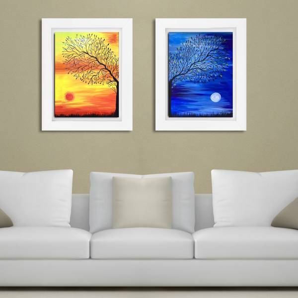 تابلو 2 تکه گالری آفتاب کد TA5504-W