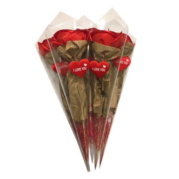 گل مصنوعی بانیبو مدل Love مجموعه 5 عددی