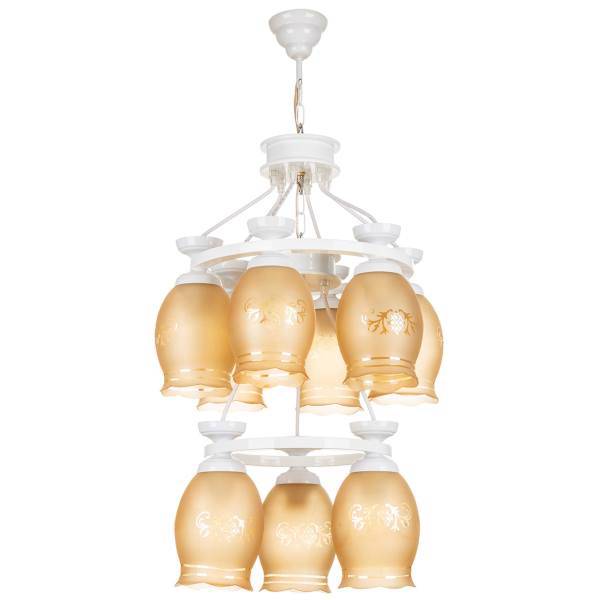 لوستر چشمه نور 9 شعله کد G559/6_3WT، Cheshmeh Noor G559/6_3WT Nine Flames Chandelier