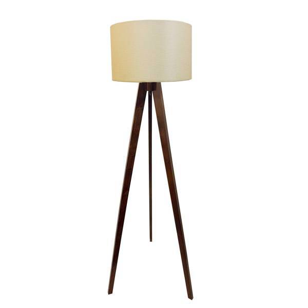 آباژور ایستاده رایکا مدل 3پایه ثابت قهوه ای تیره، RAIKA Floor Lamp Stand