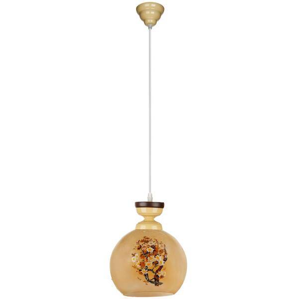 چراغ آویز چشمه نور تک شعله کد G558/1H-CR، Cheshmeh Noor G558/1H-CR ONE Flame Hanging Lamp