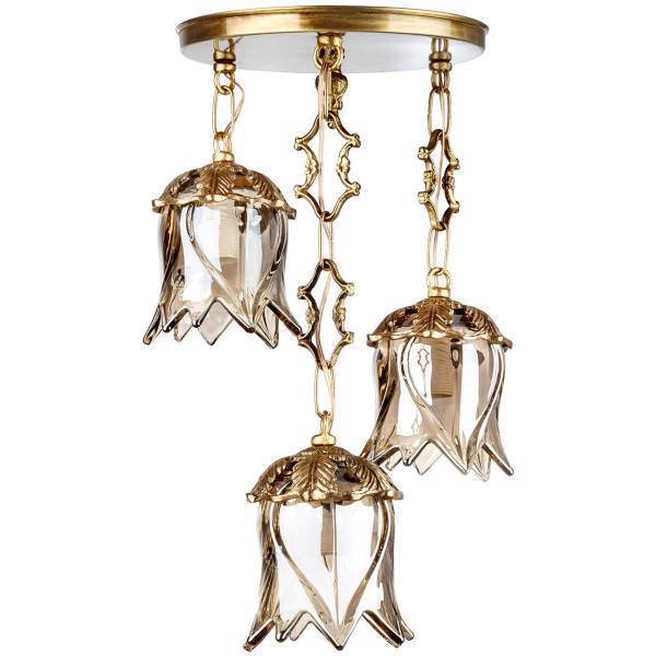 چراغ آویز چشمه نور کد C2782/3A، Cheshmeh Noor C2782/3A Three Flames Hanging Lamp