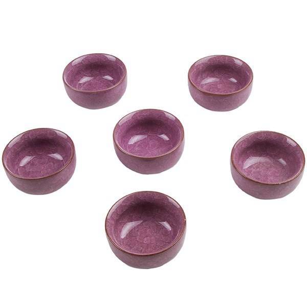 ست هفت سین طرح کاسه رنگی گرد - 6 تکه، Colored Round Bowl Haft Seen Set - 6 Pieces