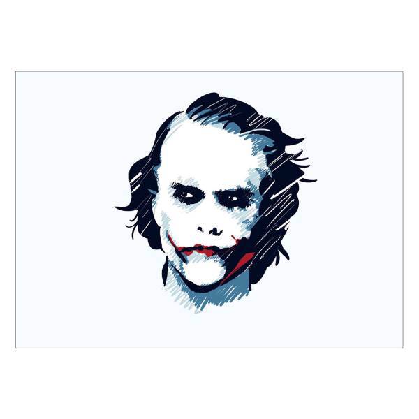 تابلو شاسی ونسونی طرح Joker scratchy Painting سایز 50 × 70، Wensoni Joker scratchy Painting Chassis Size 50 x 70
