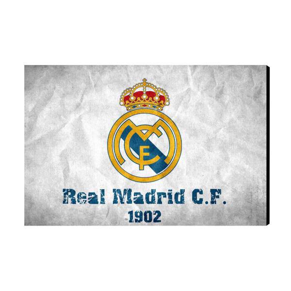 تابلو شاسی عرش مدل AS265 طرح real madrid سایز 20x30 سانتی متر