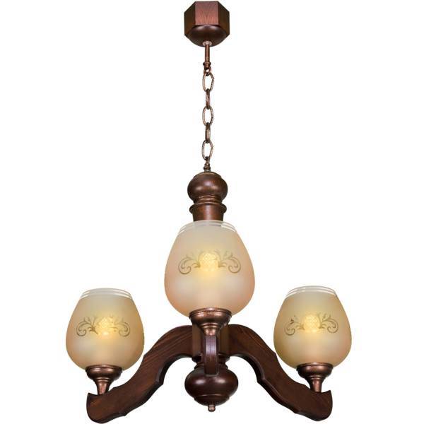 چراغ آویز دارکار مدل کلاسیک 3 شعله کد 205، Darkar 205 Three Branches Classic Chandelier