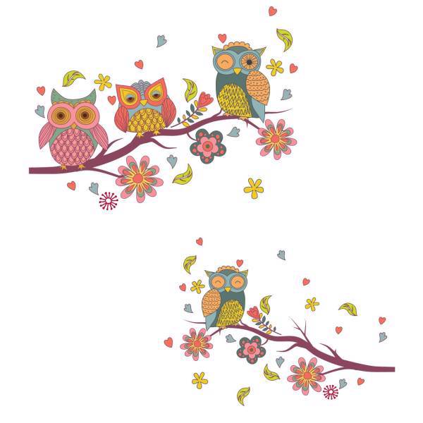 استیکر سالسو طرح Artists Owls، Salso Artists Owls Sticker