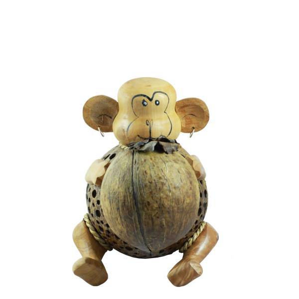 آباژور چوبی طرح میمون کد 03