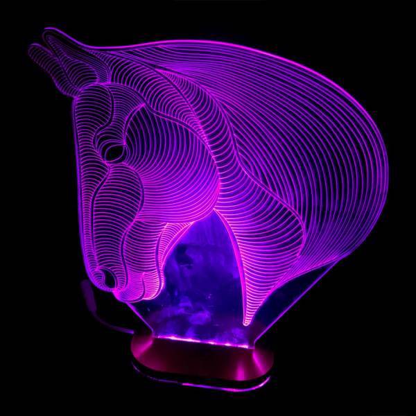 چراغ خواب سه بعدی هفت رنگ کد pb_0033