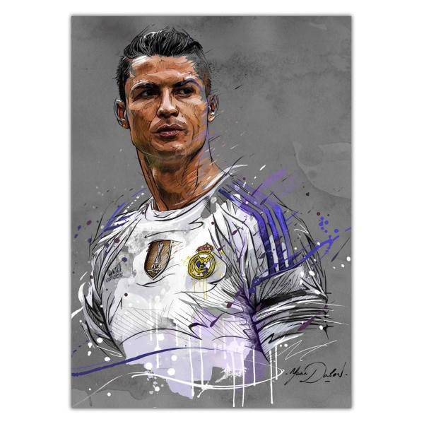 تابلو شاسی ونسونی طرح CR7 Art سایز 50 × 70، WensoniCR7 Art Chassis Size 50 x 70