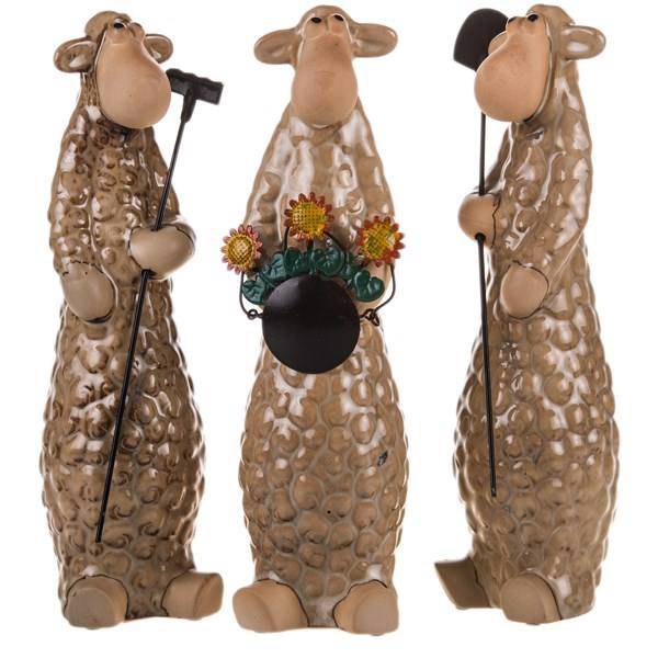 مجسمه گوسفند سرامیکی 3 عددی، Sheep Ceramic Statue