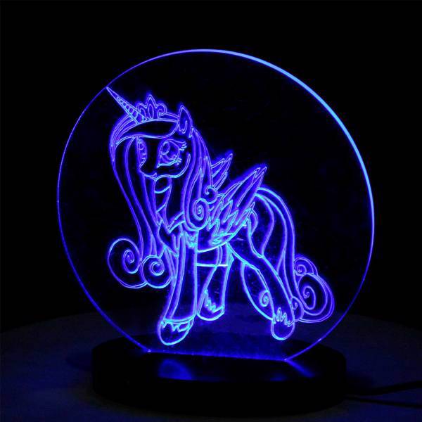 چراغ خواب سه بعدی سهیل مدل اسب تک شاخ، Soheil Unihorn 3D Night Light