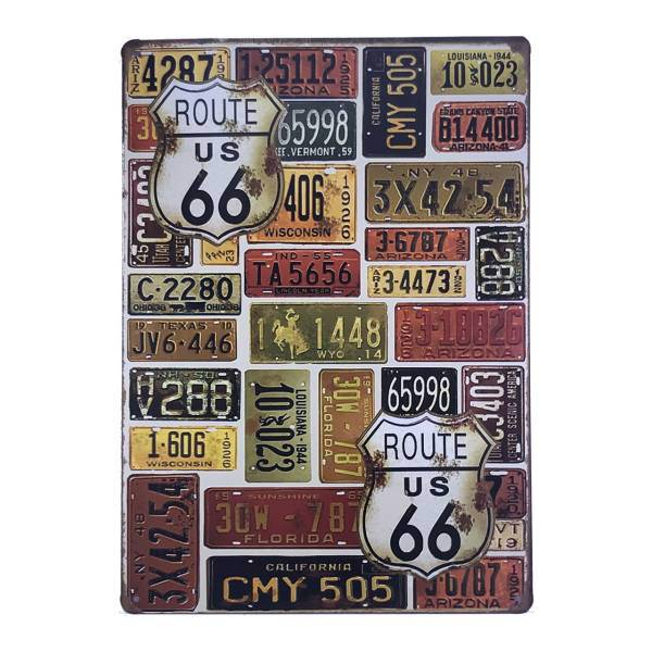 تابلو شاسی طرح پلاک مدل CMY505 سایز 20x30 سانتی متر، CMY505 Small Plaque Chassis 20x30cm