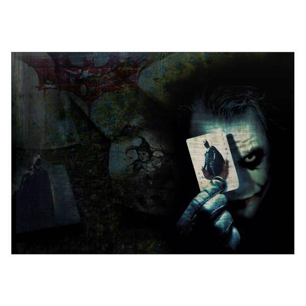 تابلو شاسی ونسونی طرح Batman in Joker Card سایز 50 × 70، Wensoni Batman in Joker Card Chassis Size 50 x 70