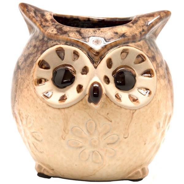 مجسمه سرامیکی مدل جغد کد 449A، Owl 449A Decorative Ceramic Statue