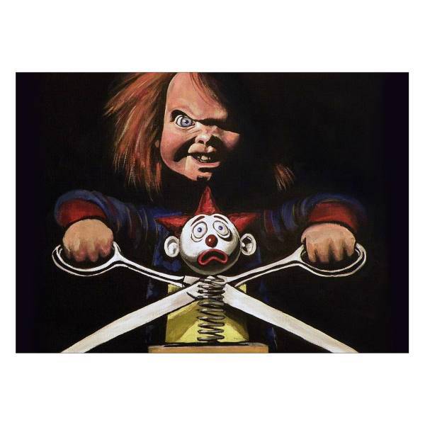 تابلو شاسی ونسونی طرح Chucky Art سایز 30 × 40، Wensoni Chucky Art Chassis 40 x 30