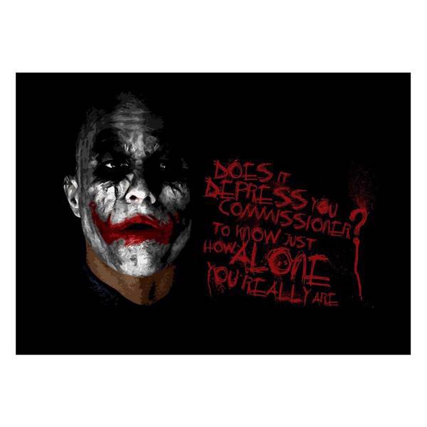 تابلو شاسی ونسونی طرح Joker Says Reality سایز 50 × 70، Wensoni Joker Says Reality Chassis Size 50 x 70