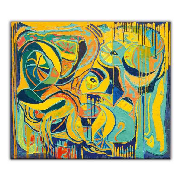 تابلو بوم گالری آگاپه مدل B8 سایز 70x70، Agape Gallery B8 Canvas Print Wall Mount 70x70