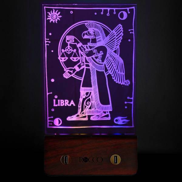 چراغ خواب پاورلایت مدل ماه تولد مهر