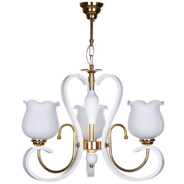 لوستر چشمه نور 3 شعله کد 829GWT، Cheshmeh Noor Three Branches 829GWT Chandelier