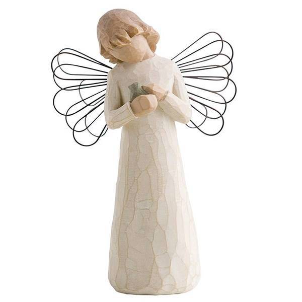 مجسمه ویلو تری مدل فرشته شفا، Willow Tree Angel Of Healing 26020 Statue