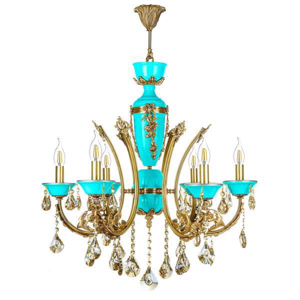 لوستر چشمه نور 6 شعله کد C2909، Cheshmeh Noor Six Flames C2909 Chandelier