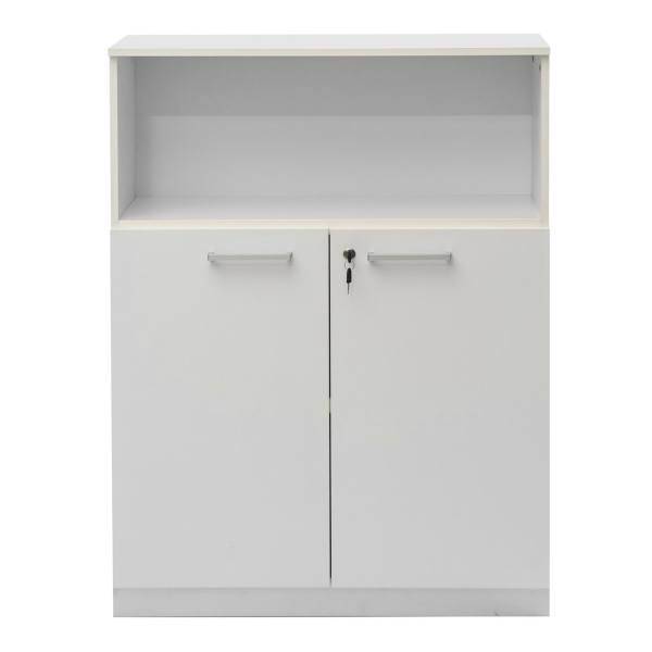 کمد اداری فرآذین مدل FAD-160 سفید، Farazin FAD-160 White Cupboard