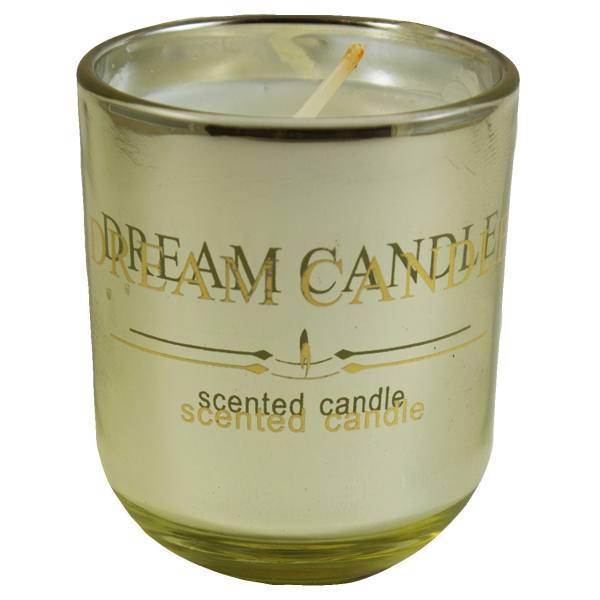 شمع لیوان کرومی مدل Gold Chrome با رایحه عطری وانیل