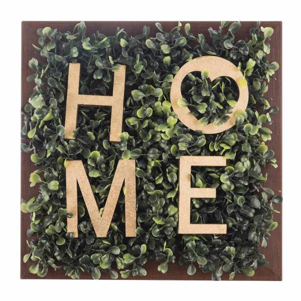 تابلو دکوما مدل بوتانی DG010 طرح Home، Decoma Botani Frame Model DGS010 Home Size 25x25