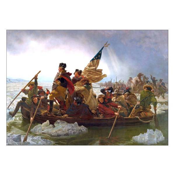 تابلوی ونسونی طرح Washington Crossing The Delaware سایز 50x70، Wensoni Washington Crossing The Delaware Chassis 50x70