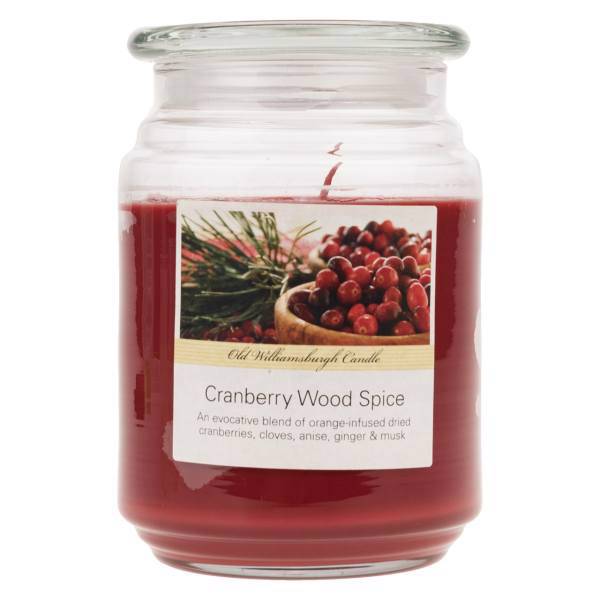 شمع اولد ویلیامزبرگ مدل Cranberry Wood Spice، Old Williamsburgh Cranberry Wood Spice Candle