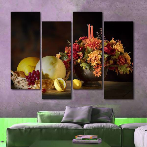 تابلوی دیواری 4تکه بارمان مدل TA-1504، Barman TA-1504 Tableau 4 Pcs