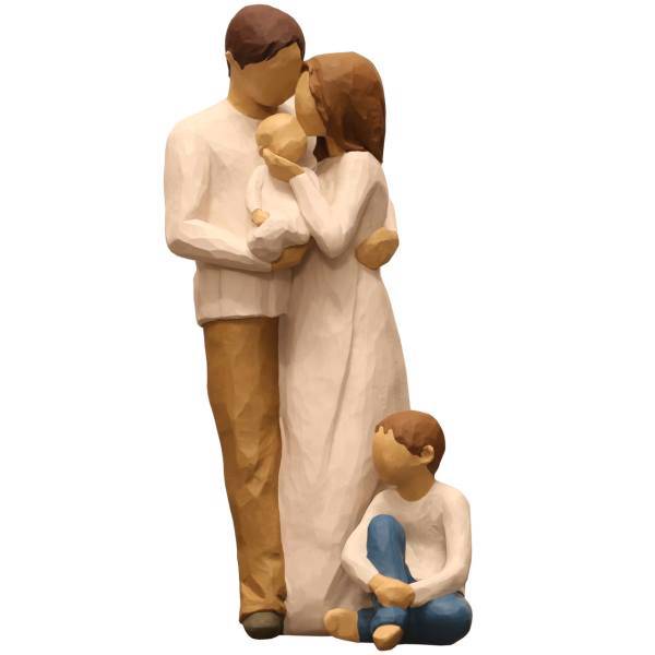 مجسمه امین کامپوزیت مدل Family Grouping کد 544 بسته دو عددی، Amin Composite Family Grouping 544 Statue Pack Of 2