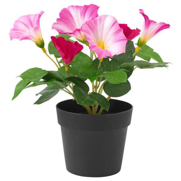 گلدان به همراه گل مصنوعی صورتی ایکیا مدل Fejka، Ikea Fejka Artificial Pink Flower And Pot