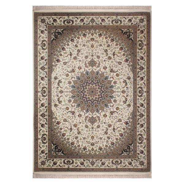 فرش ماشینی ساوین کد 3002 زمینه کرم