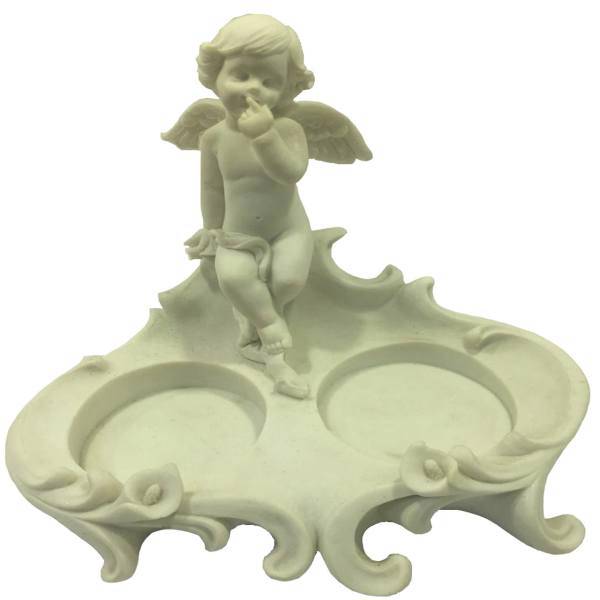 مجسمه رزین مدل فرشته سفید