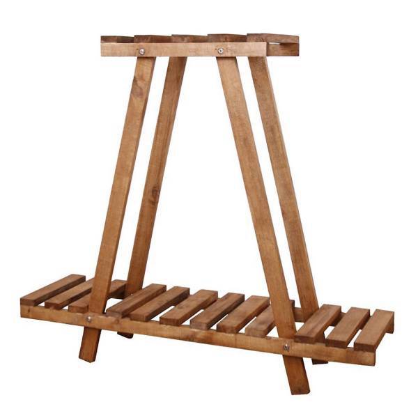 استند گل چوبی گلدونه مدل GWPS، Goldooneh GWPS Wooden Plant Stand